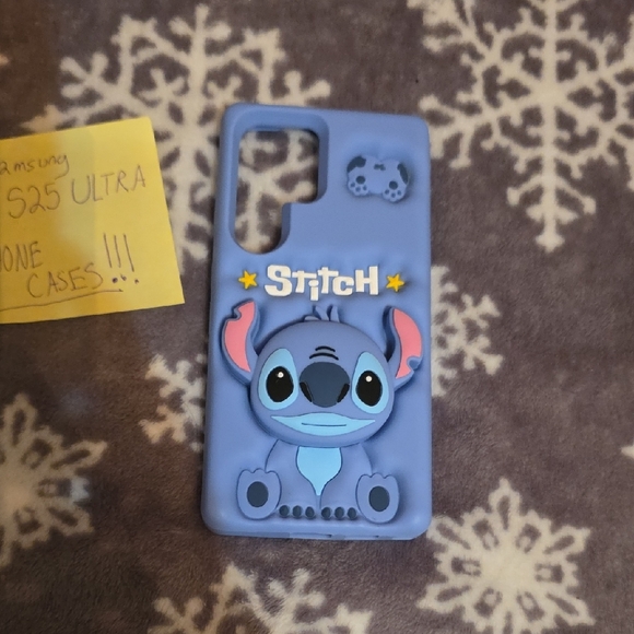 Samsung S25 Ultra Blue Stitch Character Case - Picture 2 of 5